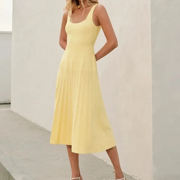 Commense Yellow Midi Dress - Picture 6 of 15